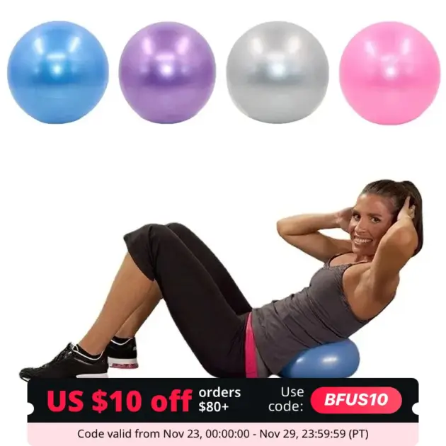 1PC 25cm Pilates Ball Explosion-proof Yoga Core Ball Indoor Balance Exercise Gym Ball for Fitness Pilates Equipment Yoga