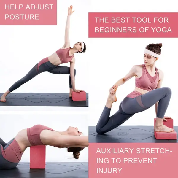 1pc High Density Yoga Foam Blocks Non-slip Solid Color Yoga Balance Fitness Dance Supplies For Yoga Pilates And Meditation - Image 5