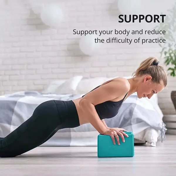 1pc High Density Yoga Foam Blocks Non-slip Solid Color Yoga Balance Fitness Dance Supplies For Yoga Pilates And Meditation - Image 6