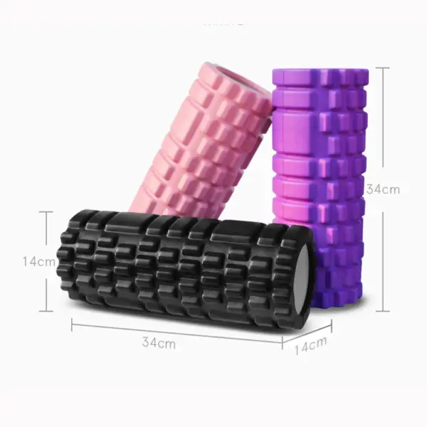 26/33cm Yoga Column Foam Fitness Pilates Back Muscle Massage Roller Gym Home Myofascial Release The Grid Body Relaxation - Image 4