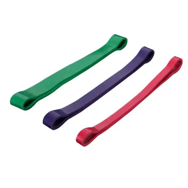 3-Pack Non-Slip Elastic Resistance Bands for Pilates, Yoga, Gym - Fitness Loops for Women's Legs and Butt - Image 2