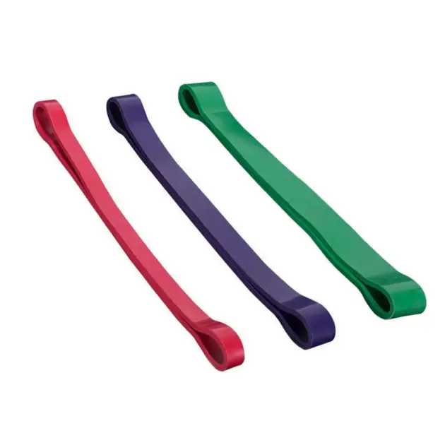 3-Pack Non-Slip Elastic Resistance Bands for Pilates, Yoga, Gym - Fitness Loops for Women's Legs and Butt
