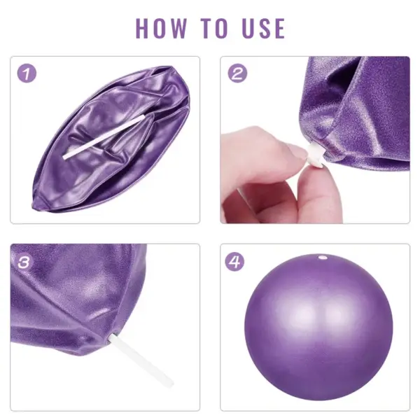 4pcs 25cm Yoga Ball Exercise Gymnastic Fitness Pilates Ball Balance Exercise Gym Fitness Yoga Core Ball Indoor Training Ball - Image 3