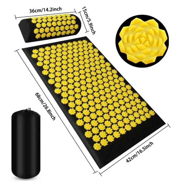 Acupressure Yoga Mat Kuznetsov's Applicator Cushion Sensi Massage Body Needles With Spikes Pillow Foot Massager Fitness Pilates - Image 3