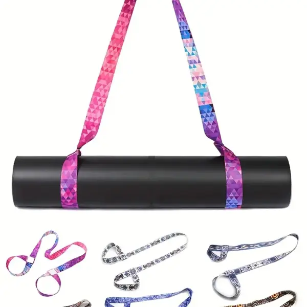 Adjustable Yoga Mat Strap Yoga Mat Bundle Strap Shoulder Straps Sports Stretch Strap Floor Mat Storage Strap Yoga Mat Bag - Image 5