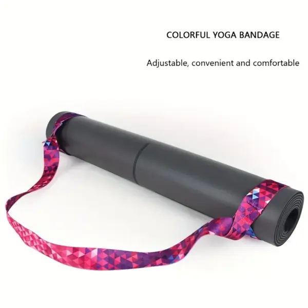 Adjustable Yoga Mat Strap Yoga Mat Bundle Strap Shoulder Straps Sports Stretch Strap Floor Mat Storage Strap Yoga Mat Bag - Image 6