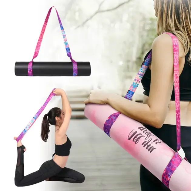 Adjustable Yoga Mat Strap Yoga Mat Bundle Strap Shoulder Straps Sports Stretch Strap Floor Mat Storage Strap Yoga Mat Bag