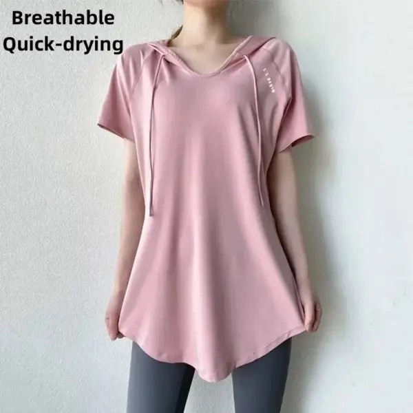 AllSeason Gym Set Clothing For Women Solid Casual Shirt Pullover Hoodie Short Long Sleeve Slim Top Sexy Blouse Yoga Sportswear