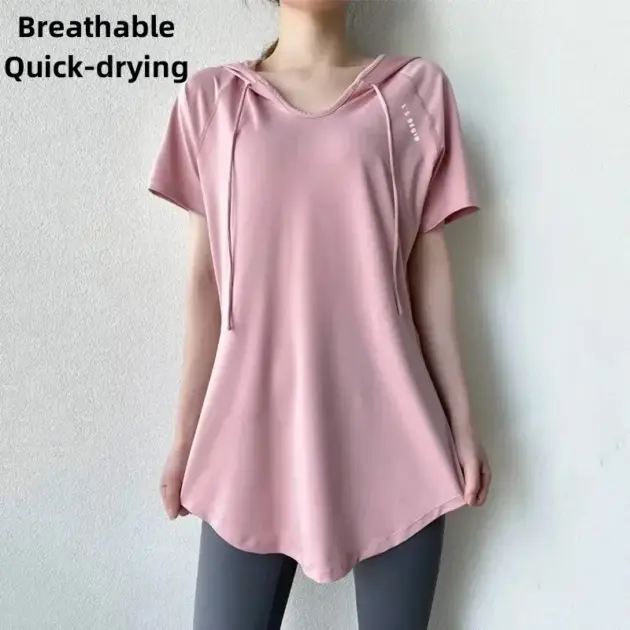 AllSeason Gym Set Clothing For Women Solid Casual Shirt Pullover Hoodie Short Long Sleeve Slim Top Sexy Blouse Yoga Sportswear
