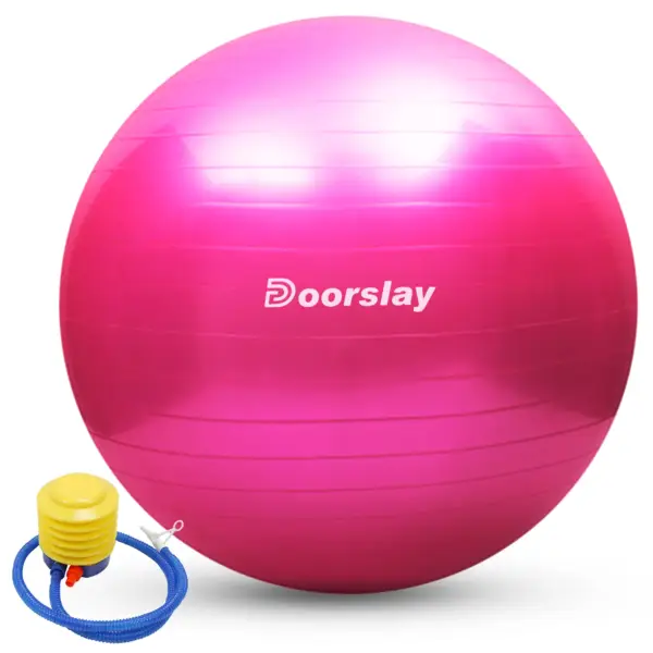 Anti-burst Yoga Ball 55/65/75cm 2mm Thickened Stability Balance Ball Pilates Barre Physical Fitness Exercise Ball with Air Pump - Image 2