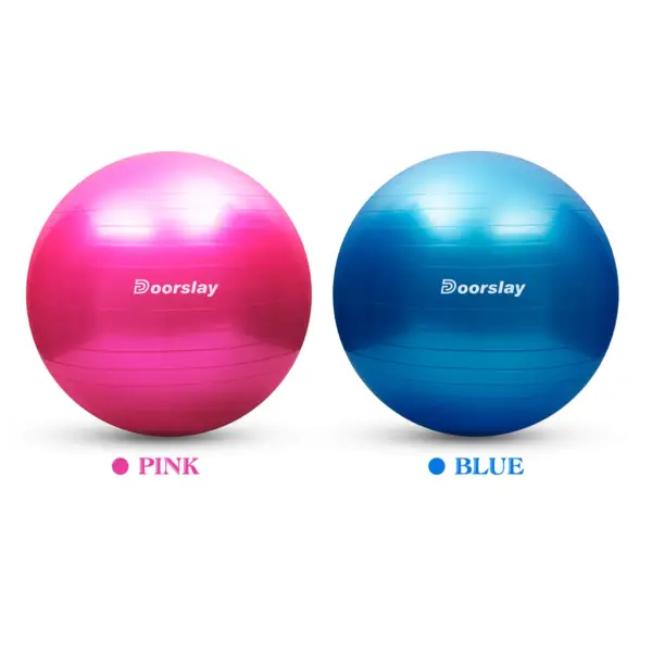 Anti-burst Yoga Ball 55/65/75cm 2mm Thickened Stability Balance Ball Pilates Barre Physical Fitness Exercise Ball with Air Pump - Image 3