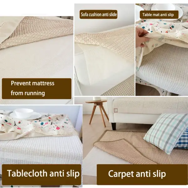 Antiskid Net Cloth Silica Gel Anti Slip PVC Foaming Sofa Yoga Mat Carpet, Automobile Cushion Compound Foam Bottom Cloth - Image 3