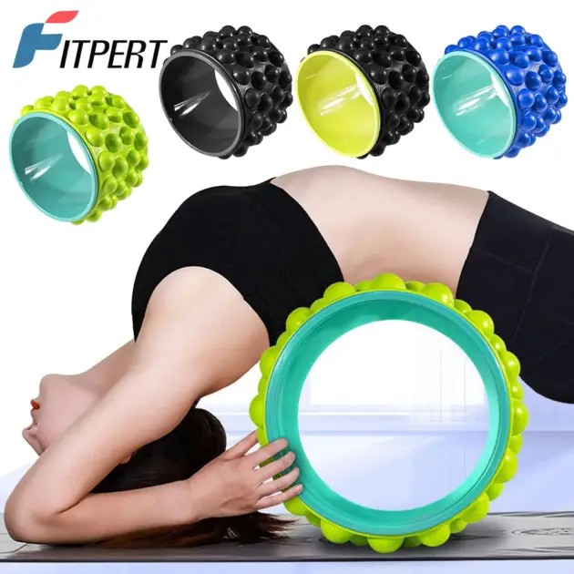 Back Massager for Back Pain, Premium Foam Roller The Ultimate Yoga Wheel, Spine Cracker & Back Massager Wheel for Back Cracking