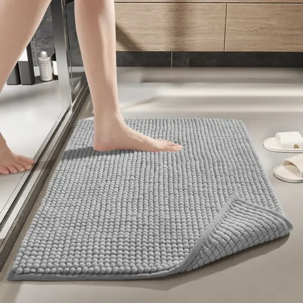 Bathroom Rug Thickened Chenille Floor Mat Super Absorbent Foot Mat Bathroom Carpet Kitchen Bedroom Balcony Non-Slip Floor Mats - Image 6