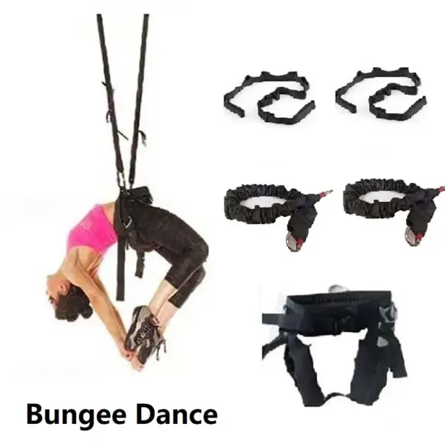 Bungee Dance Workout Fitness Training Gravity Yoga Pull Rope Exercise Equipment