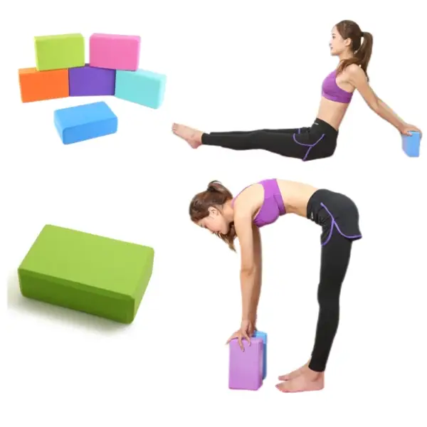 Colors Pilates Durable EVA Gym Blocks Foam Brick Training Exercise Fitness Stretching Bolster Pillow Cushion Home Body Shaping - Image 2