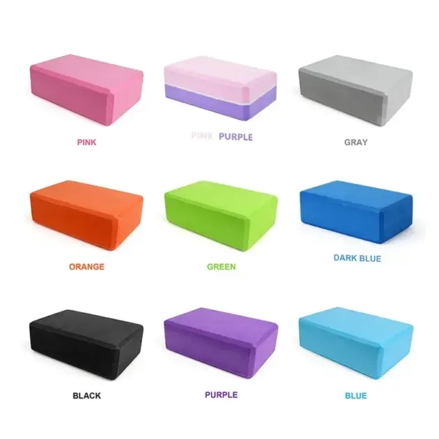 EVA Gym Blocks Foam Brick Training Exercise Fitness Set Tool Yoga Bolster Pillow Cushion Stretching Body Shaping yoga blocks