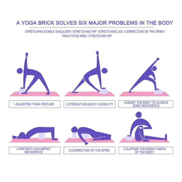 Exercise Fitness Sport Gym Pilates Yoga Block EVA Foam Yoga Brick For Crossfit Exercise Workout Training Bodybuilding Equipment - Image 4
