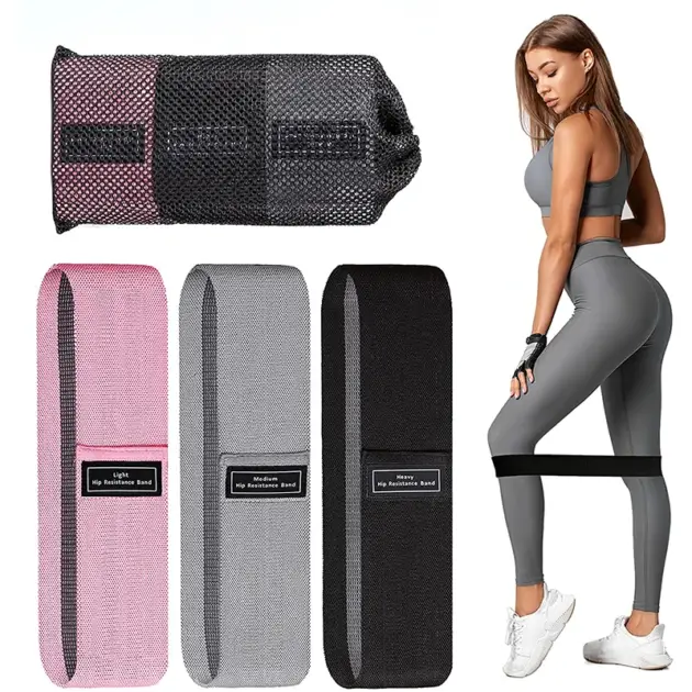 Fitness Booty Resistance Bands Workout Fabric Loop Band Butt Exercise Bands For Hip Legs Thigh Glutes Non-Slip Deep Squat Band