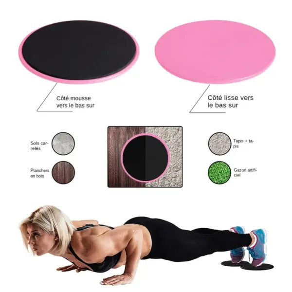 Fitness Gliding Disc Limb Coordination Training Yoga Gliding Pad Fitness Sports Slide - Image 3