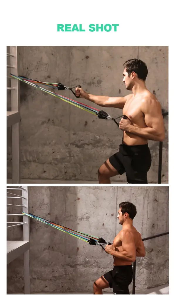 Fitness Rubber Resistance Band Yoga Elastic Pull Ropes Upgraded Training Pilates Bar Set Stength Exercise Equipment - Image 3