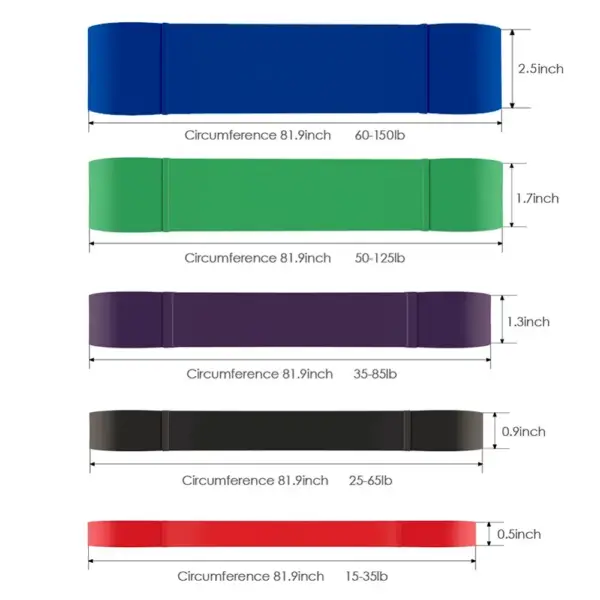 Fitness Rubber Resistance Bands Set Heavy Duty Pull Up Band Yoga Workout Strength Training Elastic Bands Loop Expander Equipment - Image 6