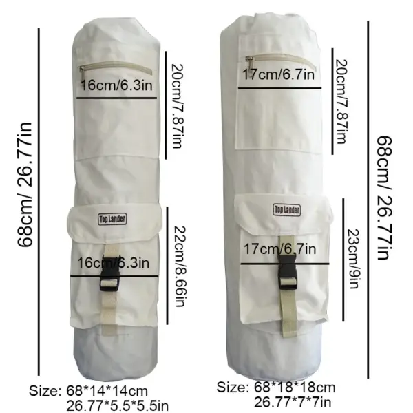 Fitness Sports Yoga Mat Carrier Bag Large Canvas Strap Cotton Canvas Carry Bag 6mm 10mm Carrier Strap Woman Yoga Bag for Mat - Image 4