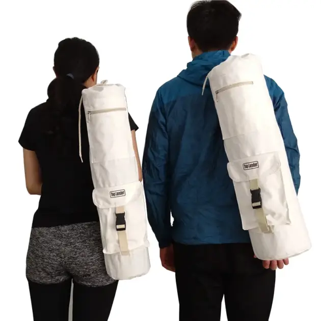 Fitness Sports Yoga Mat Carrier Bag Large Canvas Strap Cotton Canvas Carry Bag 6mm 10mm Carrier Strap Woman Yoga Bag for Mat