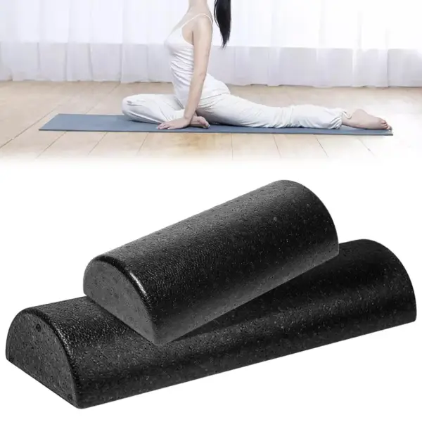 Half Round Yoga Roller for Balance Training in Gym, Deep Tissue Massage, Yoga Blocks - Image 2