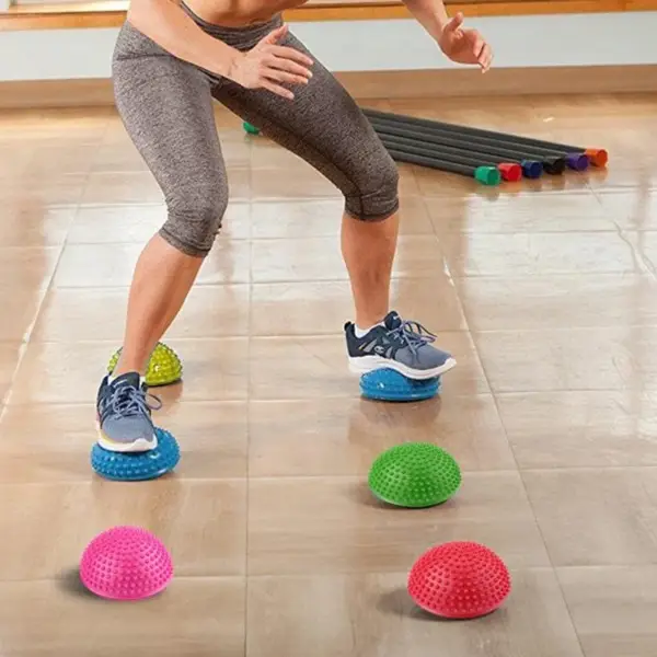 Infatable Half Ball Yoga Massage Balance Stapstenen Stepping Stones Autism Sensory Toys Adults Children Juguetes Divertidos - Image 3