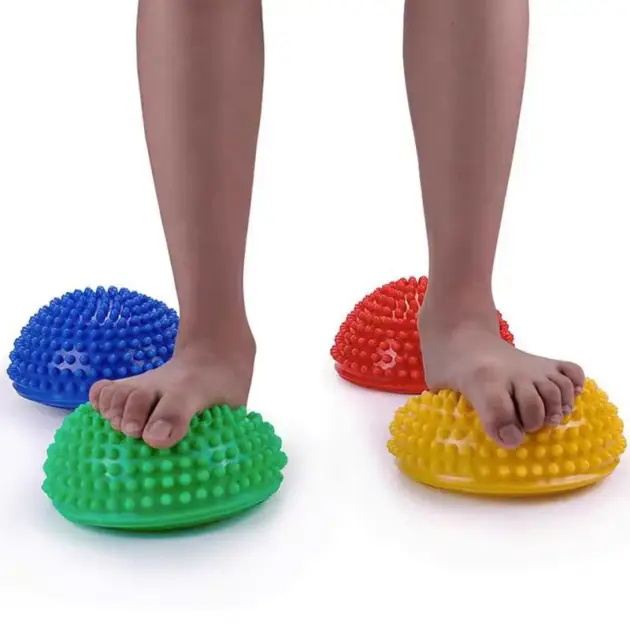 Infatable Half Ball Yoga Massage Balance Stapstenen Stepping Stones Autism Sensory Toys Adults Children Juguetes Divertidos
