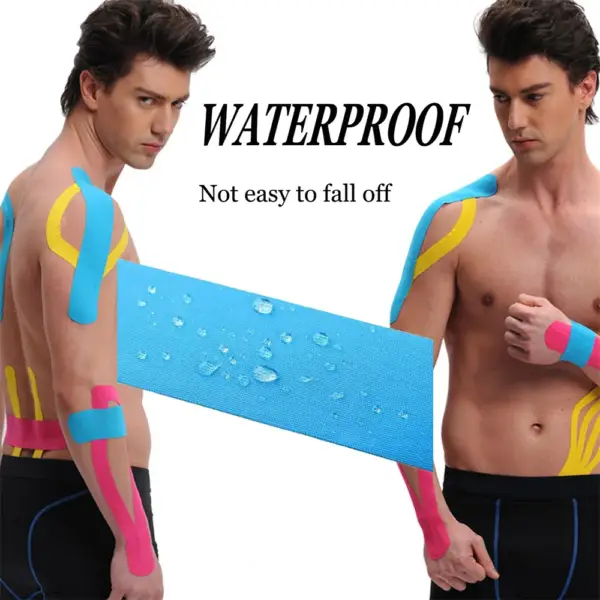Kinesiology Tape Pro Precut 20 Strips Sports Waterproof Breathable Latex Free Tape Ankle Knees Elastic Sports Activities Tapes - Image 5