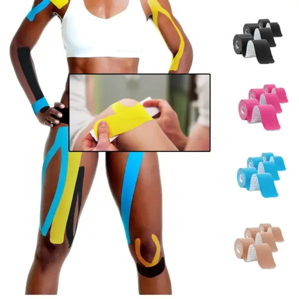 Kinesiology Tape Pro Precut 20 Strips Sports Waterproof Breathable Latex Free Tape Ankle Knees Elastic Sports Activities Tapes - Image 6