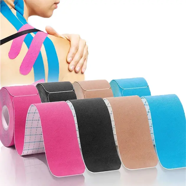 Kinesiology Tape Pro Precut 20 Strips Sports Waterproof Breathable Latex Free Tape Ankle Knees Elastic Sports Activities Tapes