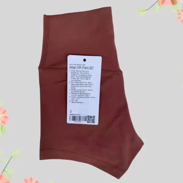Luluwomen Fitness Yoga Shorts Running Cycling Sports Anti-Coil Ladies Leggings Quick Dry Breathable High Waist Yoga Shorts - Image 2