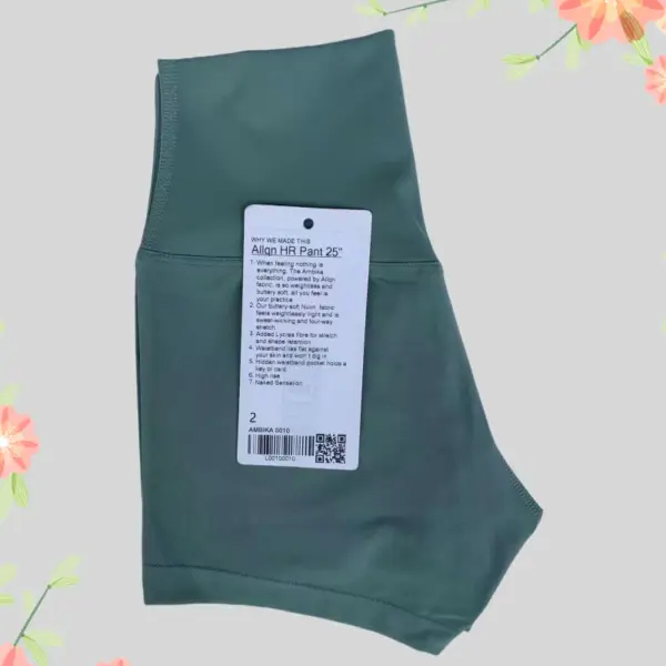 Luluwomen Fitness Yoga Shorts Running Cycling Sports Anti-Coil Ladies Leggings Quick Dry Breathable High Waist Yoga Shorts - Image 3