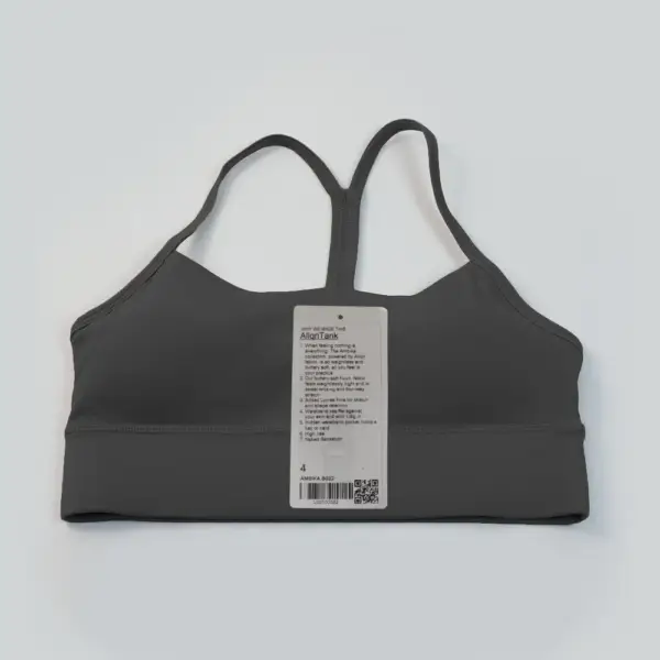 Luluwomen Sports Yoga Bra Y-Back Gathering High Quality Breathable Fitness Running Quick Drying Women's Yoga Tank Top with logo - Image 5