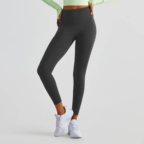 Luluwomen Yoga Gym Running Yoga Pants High qualitWomen Sports Nylon High quality Waist Hip Push Up Fitness Leggings Custom Logo - Image 5