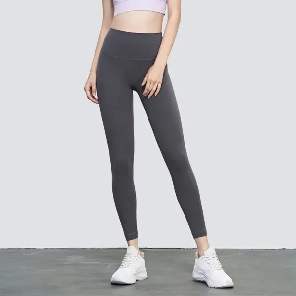 Luluwomen Yoga Gym Running Yoga Pants High qualitWomen Sports Nylon High quality Waist Hip Push Up Fitness Leggings Custom Logo - Image 6