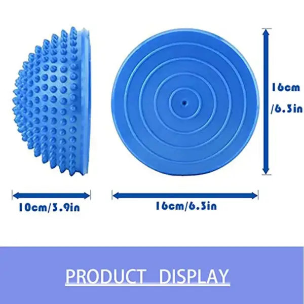 Massage Ball 16cm Yoga Spiky Foot Massage Ball Anti-Slip Half Ball Exercise Stabilizer Balance Integration Trainer Hemisphere - Image 3