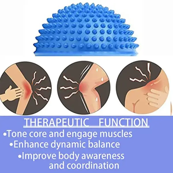Massage Ball 16cm Yoga Spiky Foot Massage Ball Anti-Slip Half Ball Exercise Stabilizer Balance Integration Trainer Hemisphere - Image 5