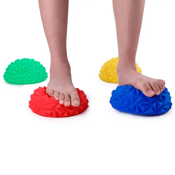 Massage Yoga Ball Toy PVC Inflatable Massage Point Half Fit Ball Balance Trainer Stabilizer GYM Pilates Fitness Pineapple Ball - Image 4