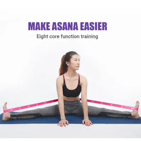 Multi-Section Elastic Yoga Resistance Bands Adult Child Dance Training Gym Home Pilates Exercise Pull Strap Belt Fitness Sport - Image 5