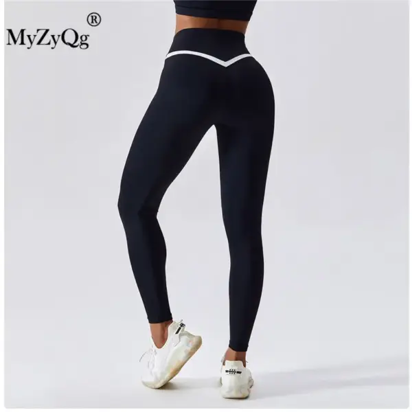 MyZyQg Women Yoga Pants High Waist Hip Lift Running Training Sports Leggings Quick Dry Tight Trousers Fitness Bottoming - Image 6