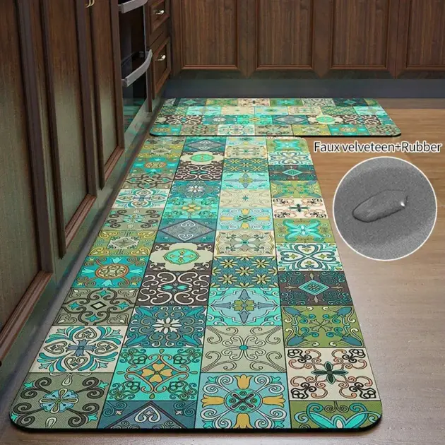 Non-slip Kitchen Mat Diatomite Super Absorbent Floor Mats Bathroom Entrance Door Mat suitable for Kitchen Bedroom Bathroom