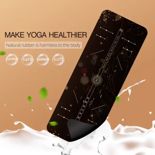Nu-June 5mm Thickened Non-slip 183cmX68cm Yoga Mat Suede Fitness Gym Mats Sports Cushion Gymnastic Pilates Pads With Yoga Bag - Image 4
