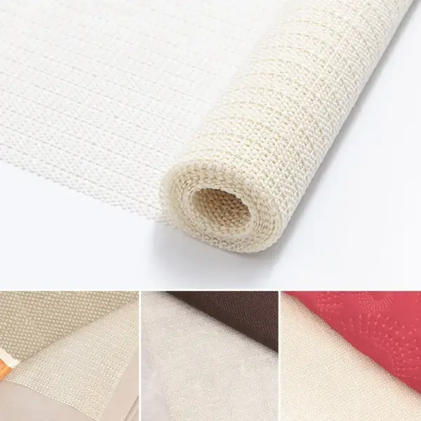PVC Foaming Non Slip Mat Under Carpet Mattress Sofa Mat Antiskid Net Cloth Kitchen Floor Yoga Mats Anti-skid Fixing Base Fabric - Image 2