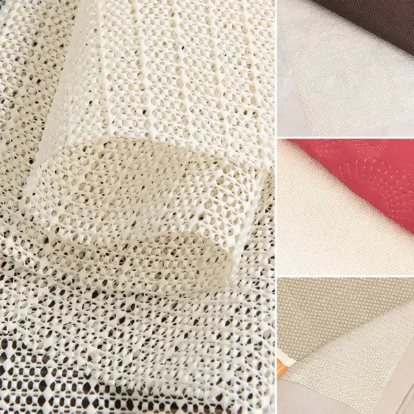 PVC Foaming Non Slip Mat Under Carpet Mattress Sofa Mat Antiskid Net Cloth Kitchen Floor Yoga Mats Anti-skid Fixing Base Fabric - Image 5