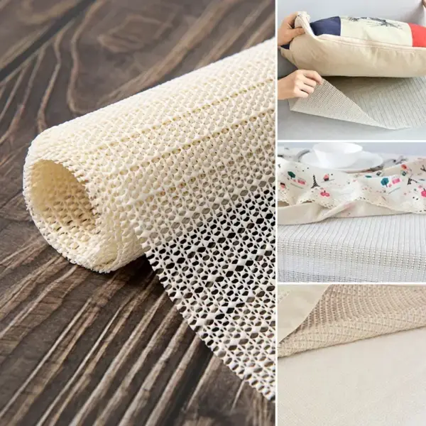 PVC Foaming Non Slip Mat Under Carpet Mattress Sofa Mat Antiskid Net Cloth Kitchen Floor Yoga Mats Anti-skid Fixing Base Fabric - Image 6