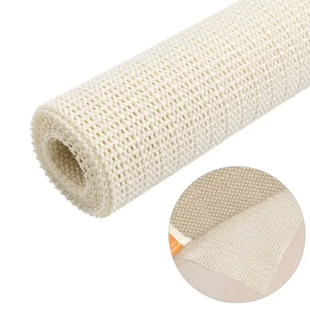 PVC Foaming Non Slip Mat Under Carpet Mattress Sofa Mat Antiskid Net Cloth Kitchen Floor Yoga Mats Anti-skid Fixing Base Fabric